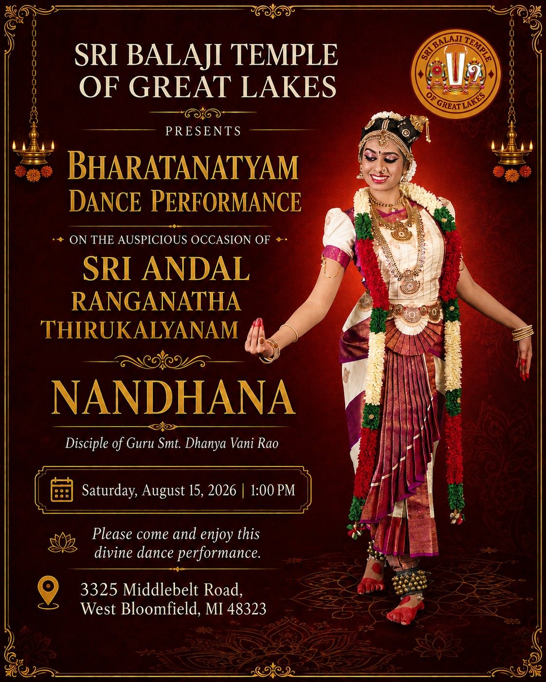Bharatanatyam performance by Sow Nandhana