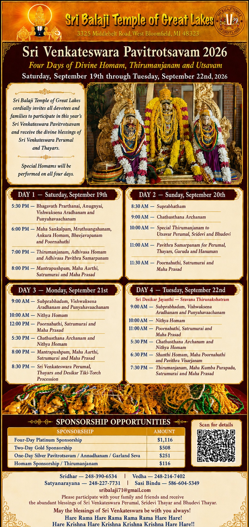 SRI VENKATESWARA PAVITROTSAVAM