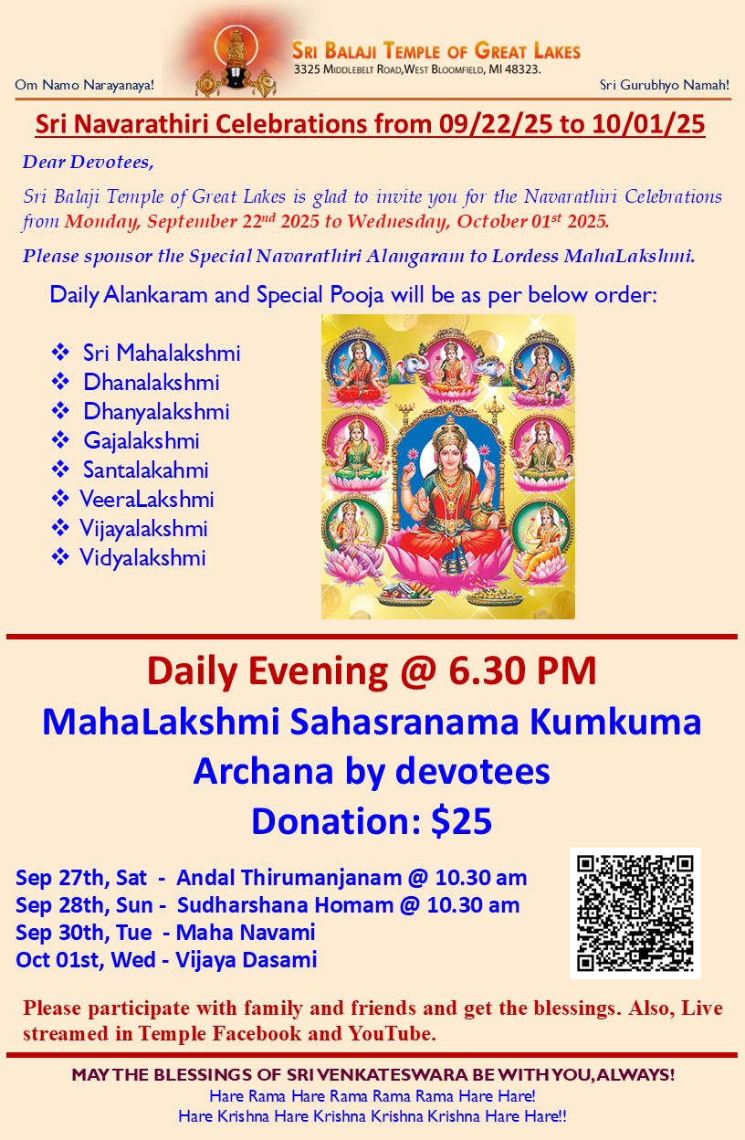 Sri Navarathiri Celebrations