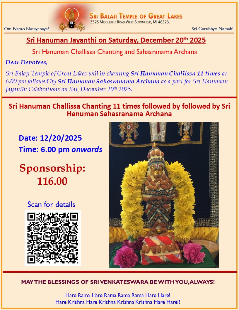 Sri Hanuman Jayanthi