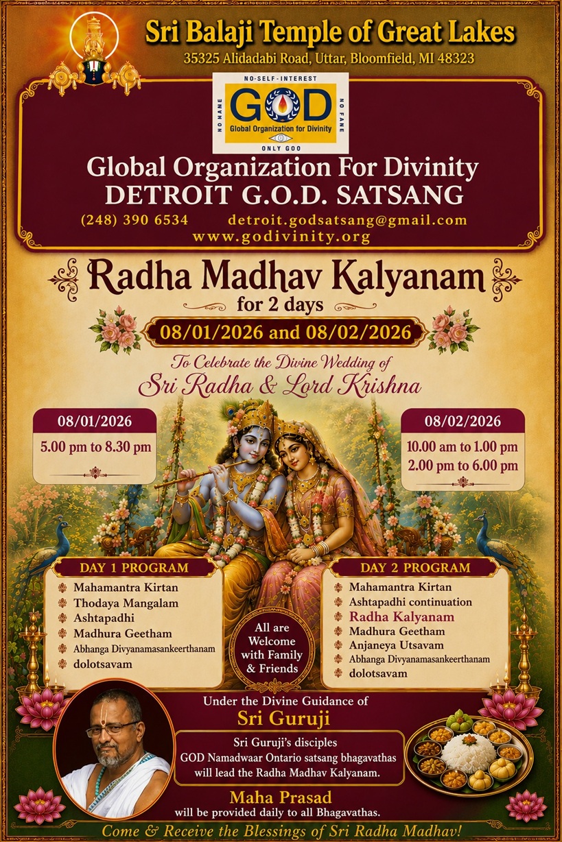 RADHA MADHAV KALYANAM – DIVINE TWO-DAY CELEBRATION